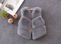 Elara Vest with Stand Collar in Rauchgrau