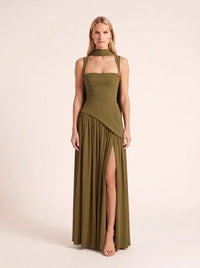 Eleanor Deep Olive detail