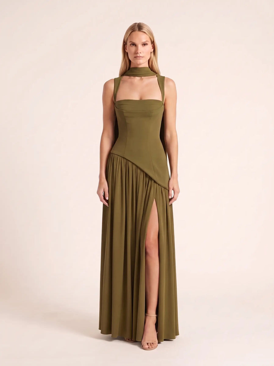 Eleanor Deep Olive detail