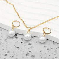 Elowen – Elegant Pearl Necklace & Earrings Set