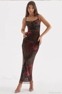 Margot Satin Split Maxi Dress