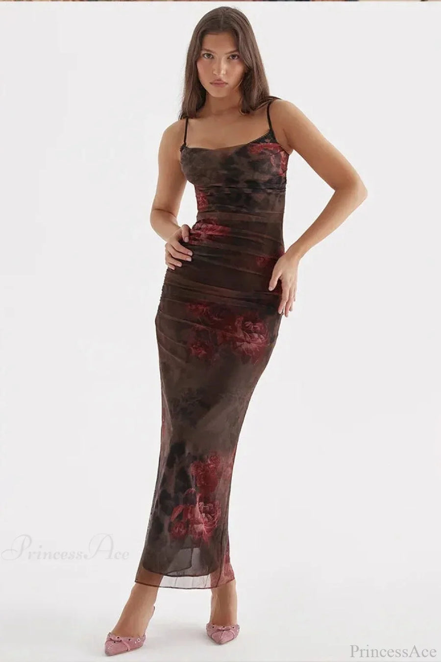 Margot Satin Split Maxi Dress