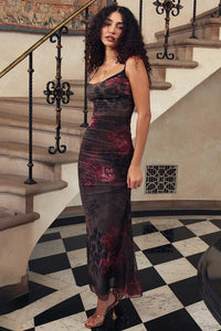 Margot Satin Split Maxi Dress