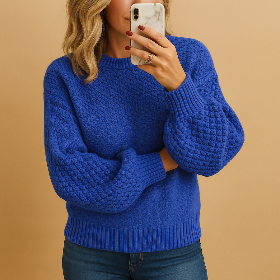 Sabine | Women's Cosy Balloon Sleeve Knit Winter Sweater