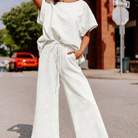 Elena Casual Jumpsuit with Elastic Waist