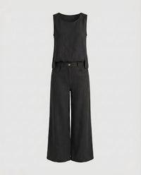 Elena Comfortable Linen Set in Black