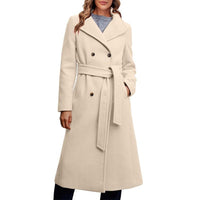 Elena Elegant Coat with Belted