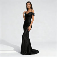 Elena Evening Dress in Black