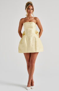 Rosalind Mini Dress – Lemon