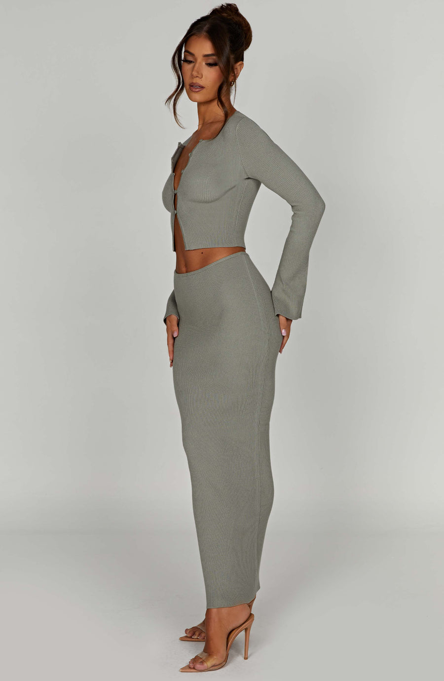 Lana Maxi Skirt in Khaki
