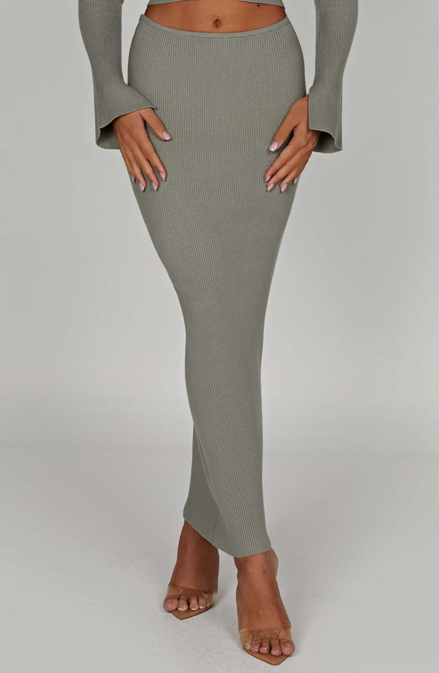 Lana Maxi Skirt in Khaki