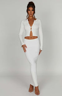 Lana Maxi Skirt in White
