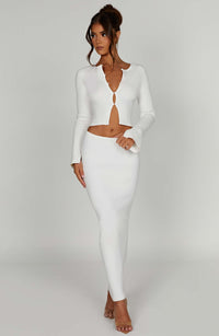 Lana Maxi Skirt in White