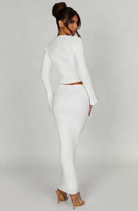 Lana Maxi Skirt in White