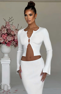 Lana Maxi Skirt in White