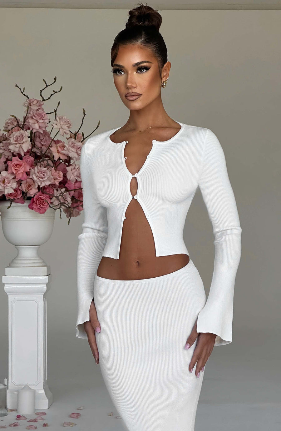Lana Maxi Skirt in White