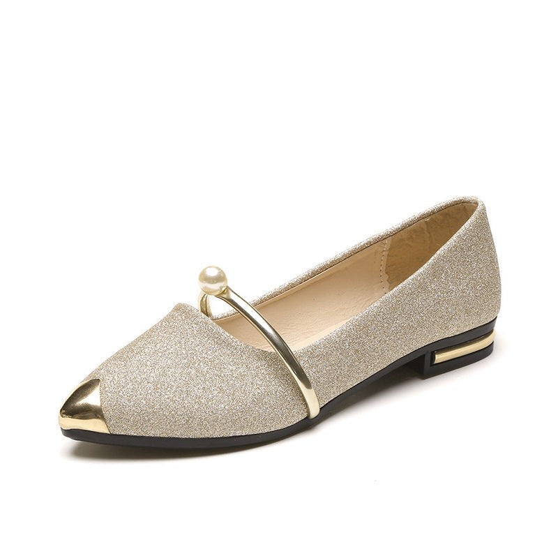 Eliana Elegant Slippers in Gold