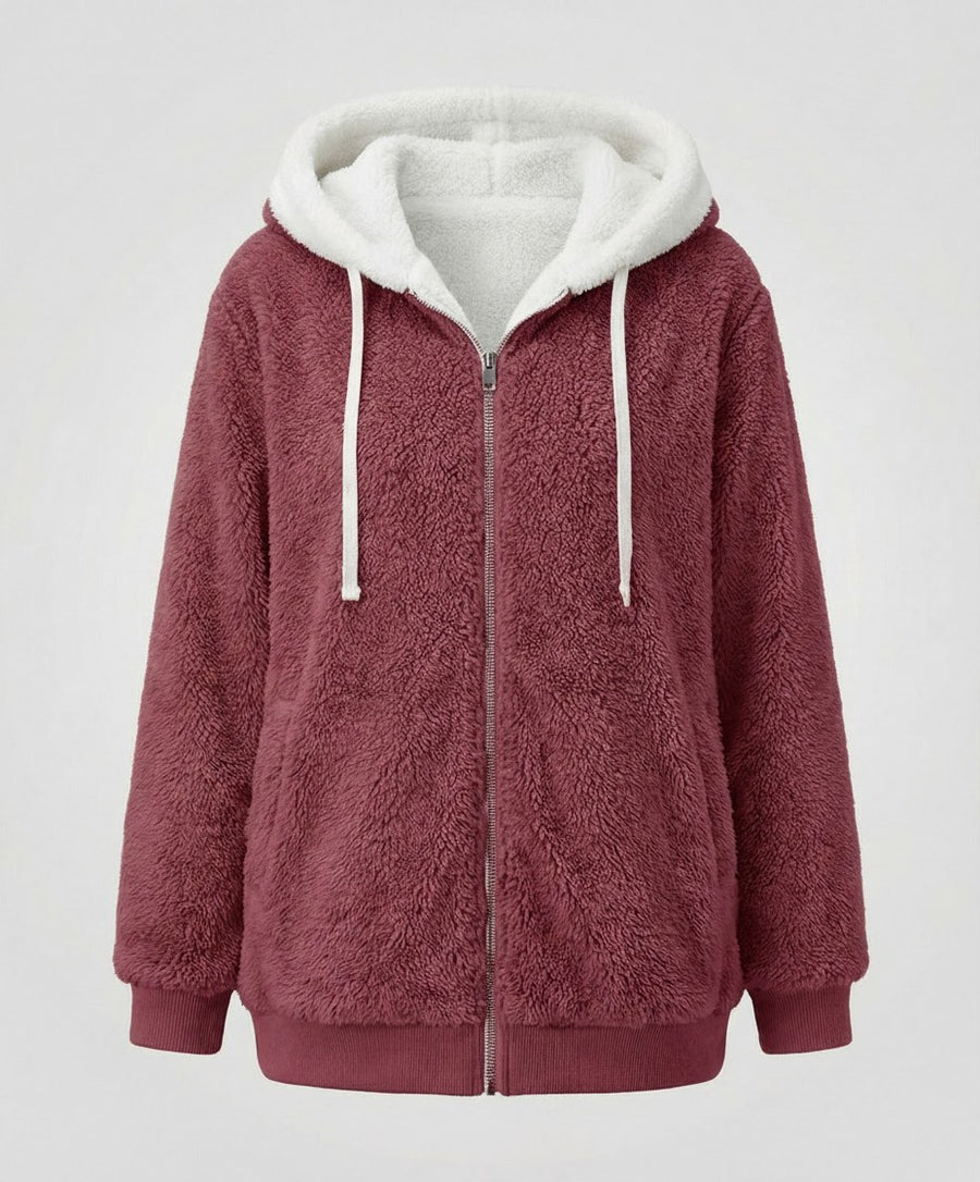 Eliana Jacket in Wine Red