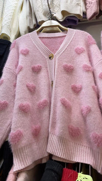 Eliana Knit Cardigan in Pink
