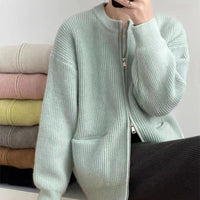 Eliana Knit Cardigan with Zip Front