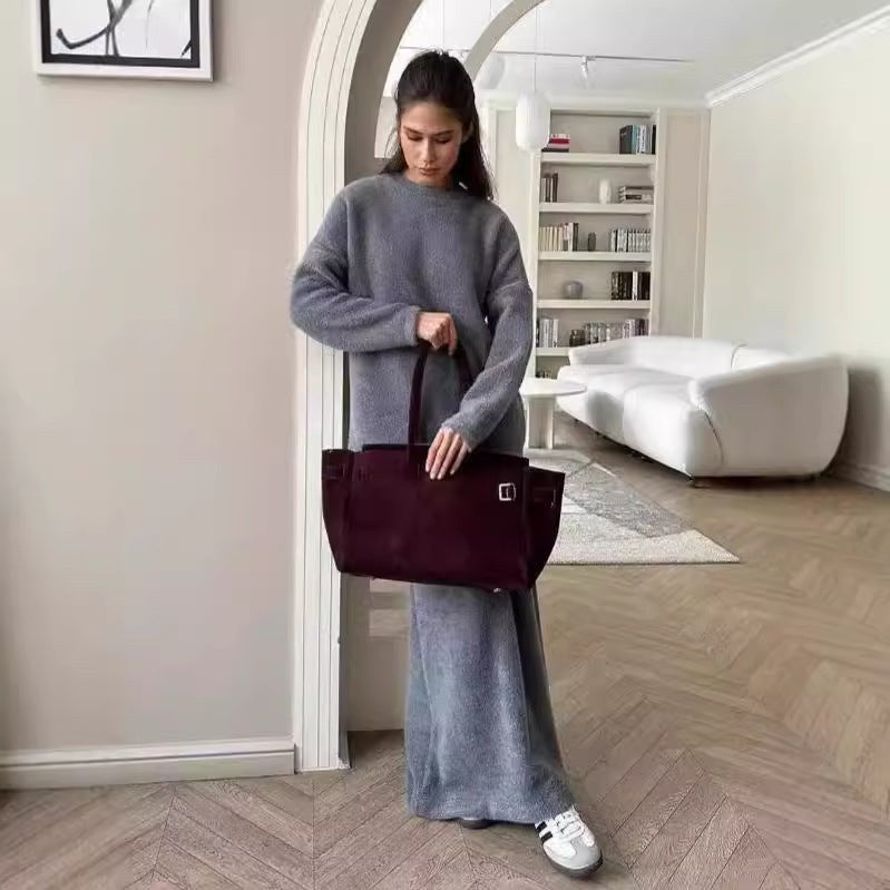 Eliana Knit Set in Grey