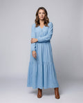Eliana Linen Dress with Side Split
