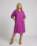Eliana Linen Shirt Dress