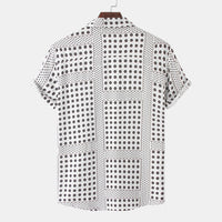 Eliana Relaxed Shirt with Short Sleeve in White