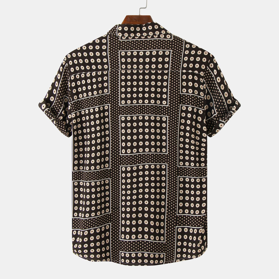 Eliana Relaxed Shirt with Short Sleeve in White