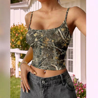 Eliana Top with Sleeveless in Green