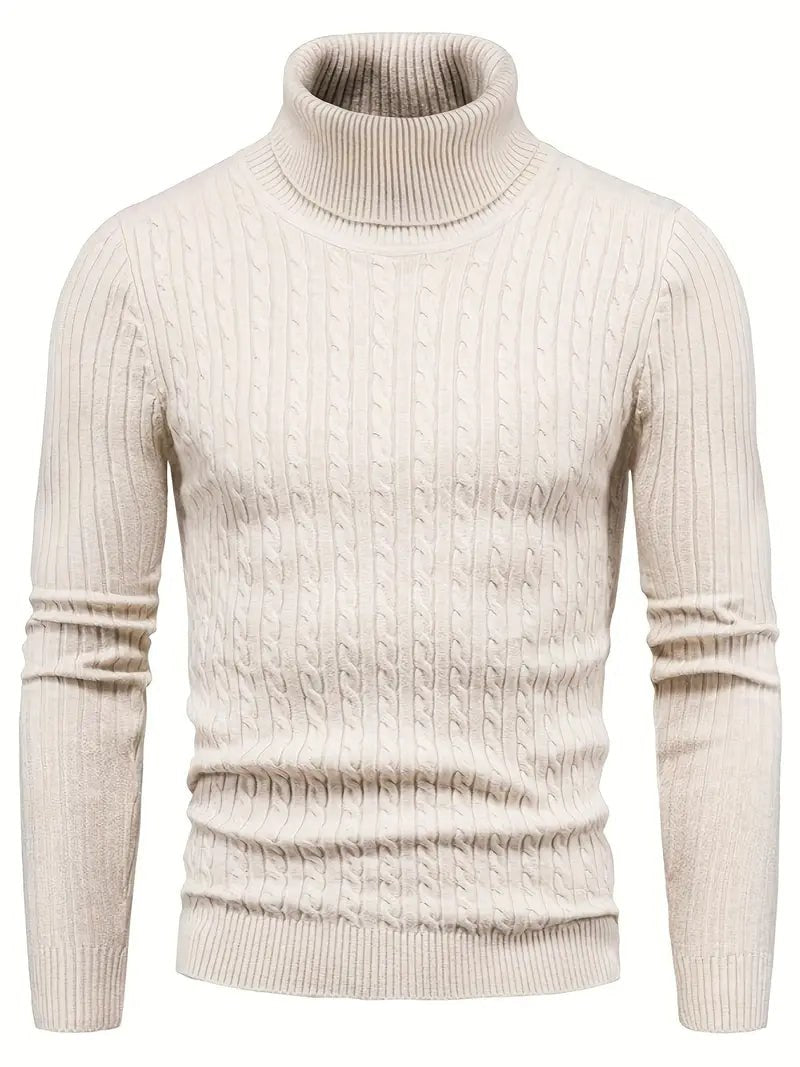 Elias Knit Sweater in Beige