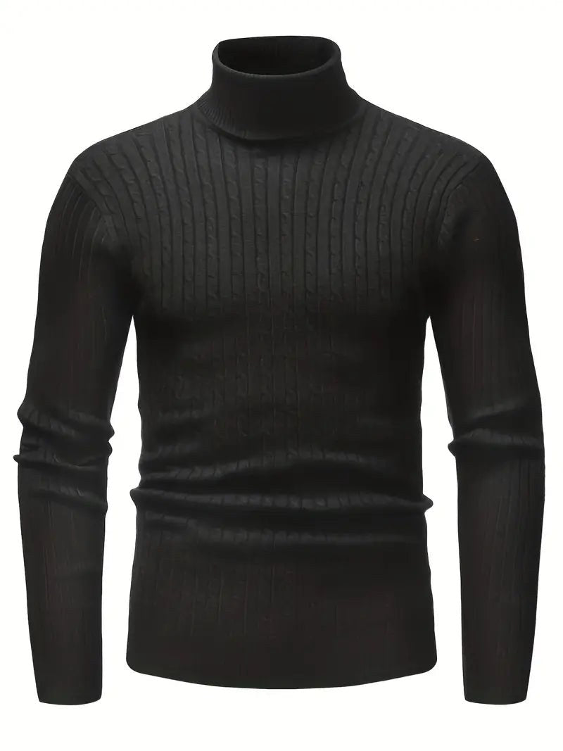Elias Knit Sweater in Black