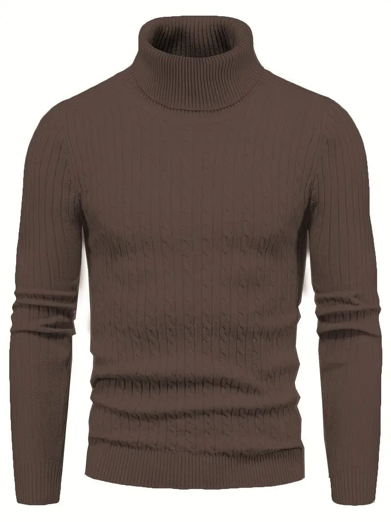 Elias Knit Sweater in Brown