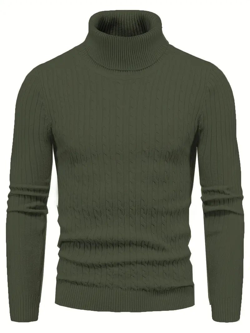 Elias Knit Sweater in Green