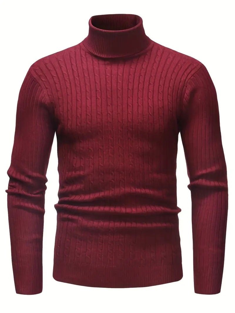 Elias Knit Sweater in Red