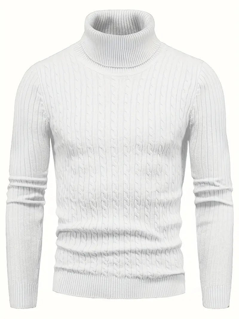 Elias Knit Sweater in White