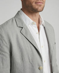 Elias Linen Blazer with Chest Pocket