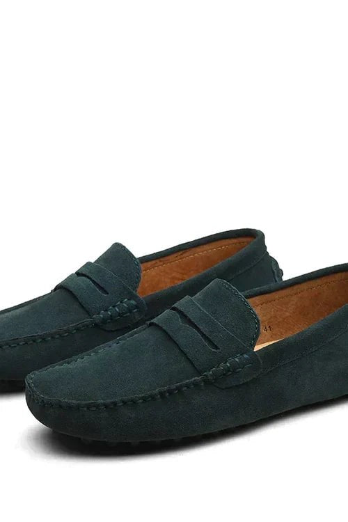 Elias Slippers in Dark Green