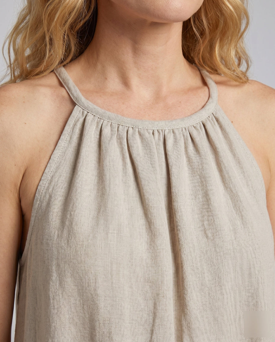 Elise Airy Linen Maxi Dress