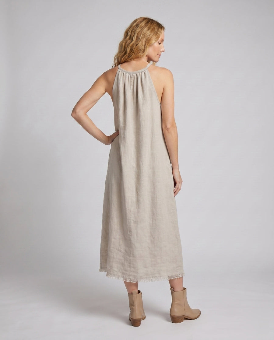 Elise Airy Linen Maxi Dress