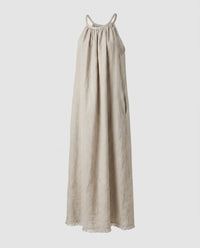 Elise Airy Linen Maxi Dress in Linen