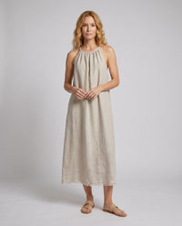 Elise Airy Linen Maxi Dress
