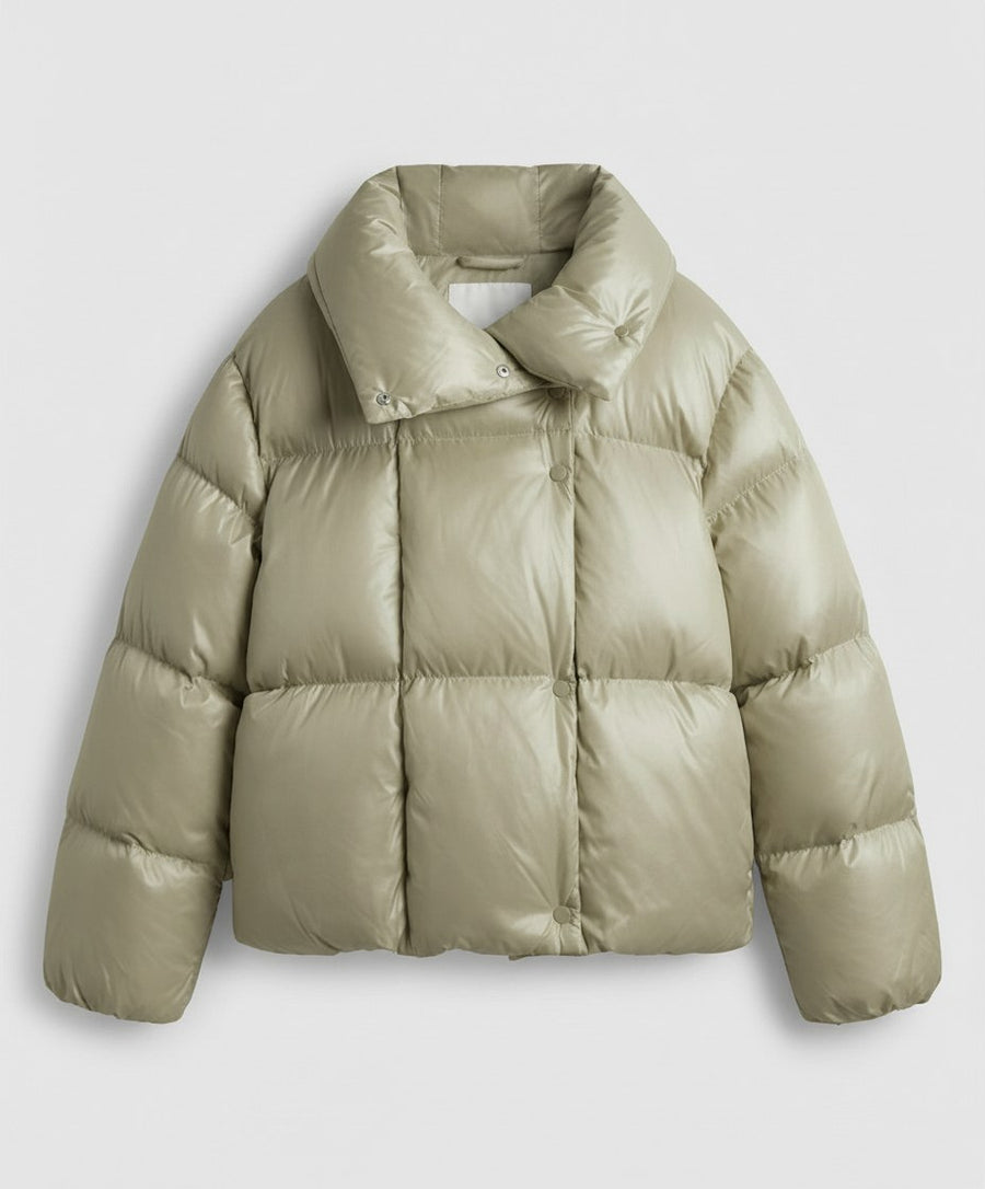 Elise Coat with Hood in Green