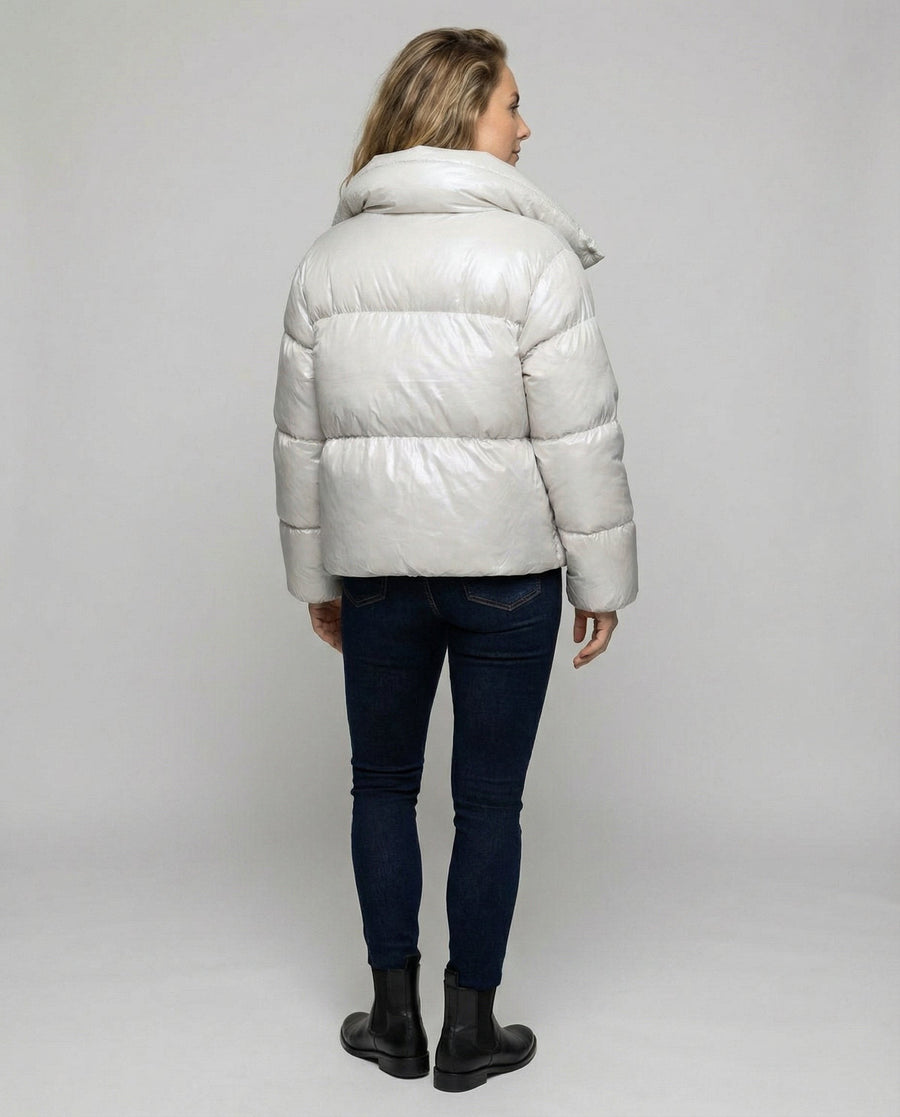 Elise Coat with Hood in Grey
