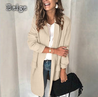 Elise Elegant Jacket with Pockets in Apricot