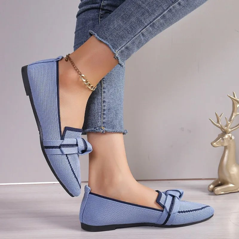 Elise Slip on Flats in Baby Blue