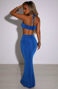Ainsley Maxi Skirt - Electric Blue