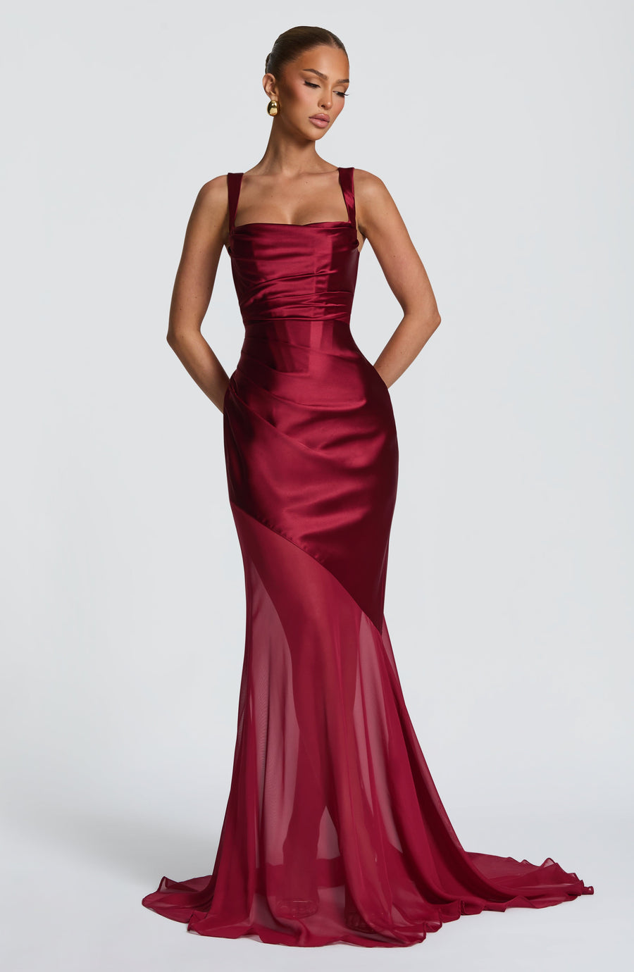 Gloria Gown – Burgundy