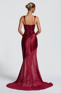 Gloria Gown – Burgundy