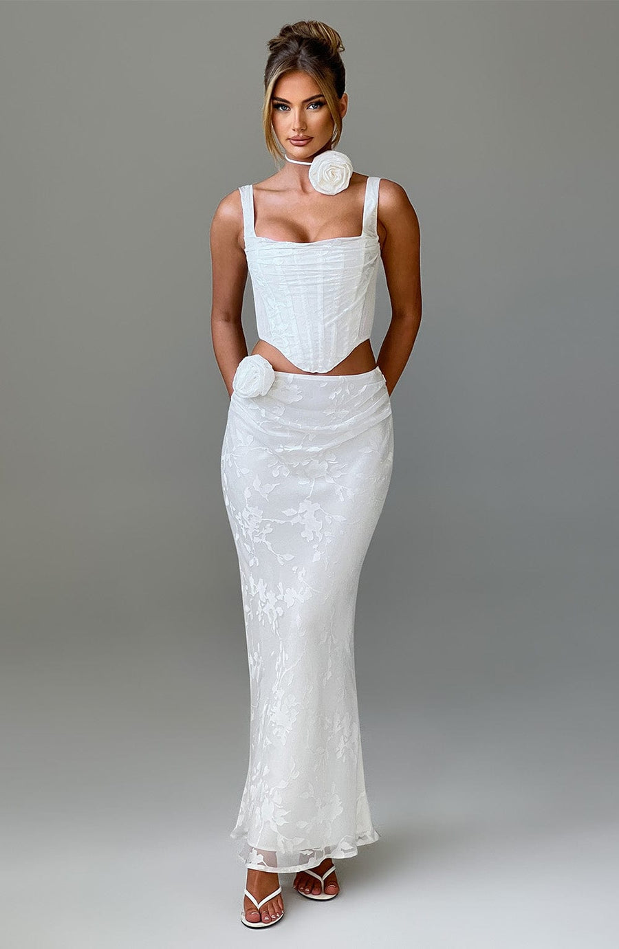 Ines Maxi Skirt - Ivory